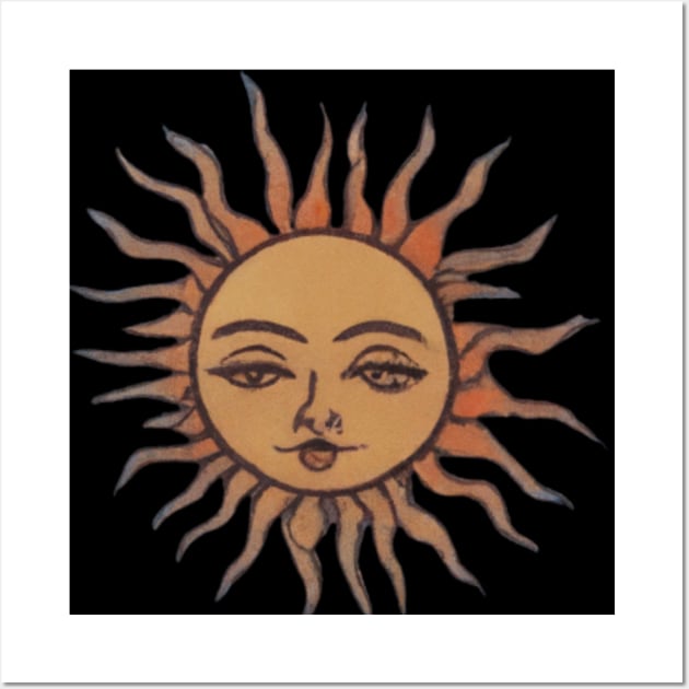 Sunny face Wall Art by retroprints